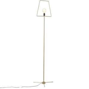 Nordic Design Zlatá kovová stojací lampa Jolita 177 cm