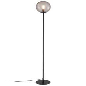 Nordlux Kouřově šedá skleněná stojací lampa Alton 150 cm