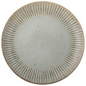 Šedý kameninový talíř Bloomingville Fleur 21 cm