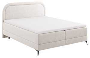 Béžová čalouněná dvoulůžková postel boxspring Cosmopolitan Design Eclipse 180 x 200 cm