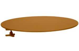 Hnědý přídavný odkládací stolek Fermob Bellevie 36 cm