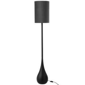 Černá kovová stojací lampa J-line Deroy 130 cm